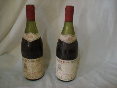 null 2 bouteilles de Savigny Godeaux, domaine Seguin, 1977 (es, B)