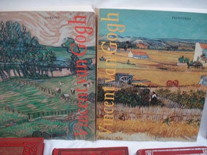 null Lot de livres : 2 ouvrages sur Van Gogh, 4 livres illustrés circa 1900 ...