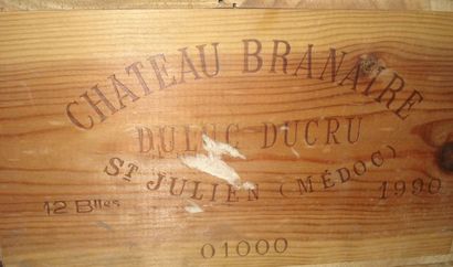 null 12 bouteilles de Château Branaire Ducru, 1990. CBO.