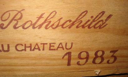 null 12 bouteilles de Château Clarke, Baron Edmond de Rothschild, 1983. CBO.