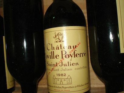 null 8 bouteilles de Château Léoville Poyferré, 1982. CBO (ouverte)