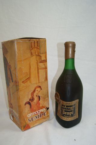 null 1 bouteille d'Armagnac Sempé. 70 cl. Dans son carton