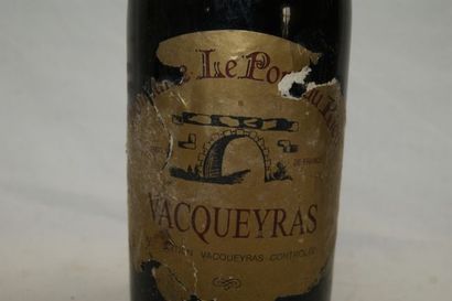 null Bouteille de Vaqueyras, domaine le Pont Rieu, 1989 (eta)