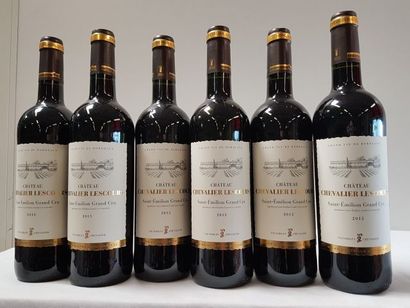 null 6 bouteilles de St Emilion Grand Cru, Château Chevalier de Lescours, Vignobles...