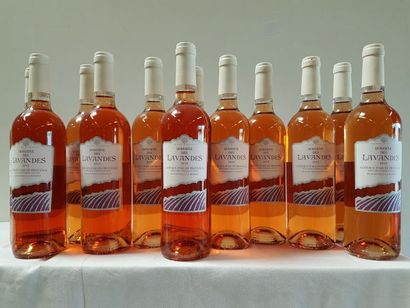 null 12 bouteilles de Provence Rosé Sec, Domaine des Lavandes, Côteaux d'Aix en Provence,...
