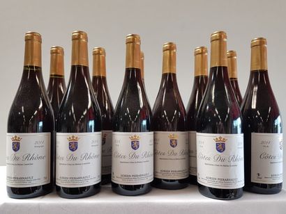 null 11 bouteilles de Côtes du Rhône Rouge, Adrien Pierarnault, 2014