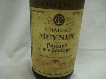 null Une bouteille de Saint-Estèphe, Château Meyney, Prieuré des Couleys, 1968.Nb,...