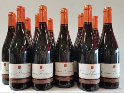 null 12 bouteilles de Bourgogne Rouge, Côteaux Bourguignons, Marcel de Normont 2...