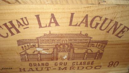 null 11 bouteilles de Château La Lagune, 1990. CBO