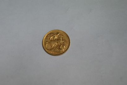 null Souverain en or, Reine Victoria, 1899. Poids : 7,97 g