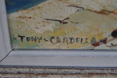 null CARDELLA Tony (1898-1976) "Villefranche sur Mer" Huile sur toile, SBG 73 x 94...
