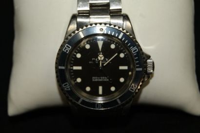 null ROLEX Montre de plongée en acier, Oyster Perpetual, Submariner 200 m. Diamètre...