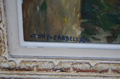 null CARDELLA Tony (1898-1976) "Vivario" Huile sur toile, SBG; 74 x 93 cm Cadre en...