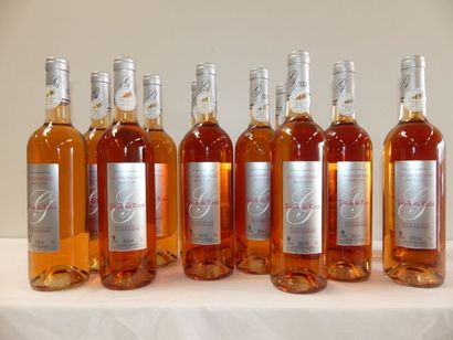null 13 bouteilles de Bordeaux Rosé, Perle de Rosé, La Girondaise, Médaille d'Or,...