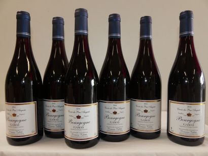 null 6 bouteilles de Bourgogne Gamay, Cuvée du Père Auguste, Vieilles Vignes, Domaine...