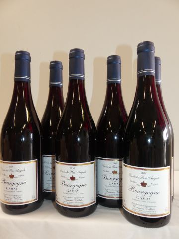null 6 bouteilles de Bourgogne Gamay, Cuvée du Père Auguste, Vieilles Vignes, Domaine...