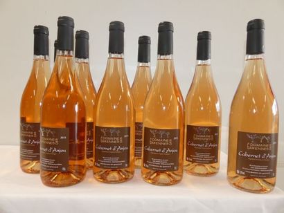 null 9 bouteilles Domaine des Garennes, Cabernet d'Anjou Rosé, GAEC Mainguin-Baron,...