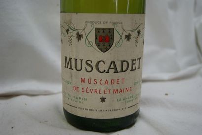 null Lot de 4 bouteilles de Muscadet Sèvre et Maine, 2 de 1981, 2 sans date. (B et...