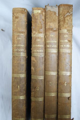 null Eugène SUE "Les Mystères de Paris" Paris, Gosselin, 1844, 4 tomes. (reliures...