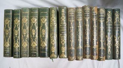 null Lot de livres reliés XIXe, éditions Lachapelle.