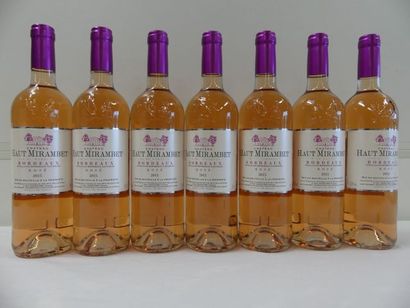 null 7 bouteilles de Château Haut Mirambet, Bordeaux Rosé, Récoltant, 2015