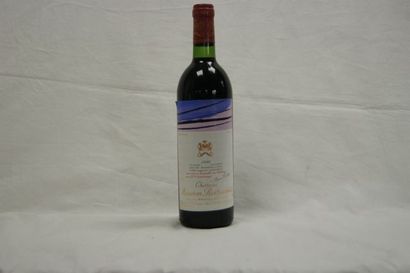 null 1 bouteille de Château Mouton Rothschild, 1980 (LB, étiquette légèrement dé...