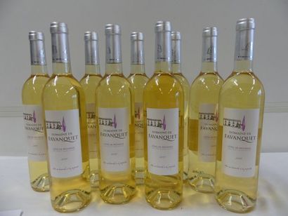 null 9 bouteilles de Provence Blanc Sec, Domaine de Favanquet, Propriétaire à la...
