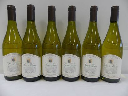 null 6 bouteilles de Bourgogne Blanc, Saint Véran, Michel Sevin, 2015