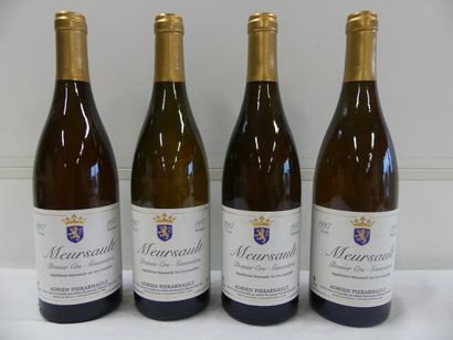null 4 bouteilles de Meursault 1er Cru, Genevrières, Adrien Pierarnault, 1997