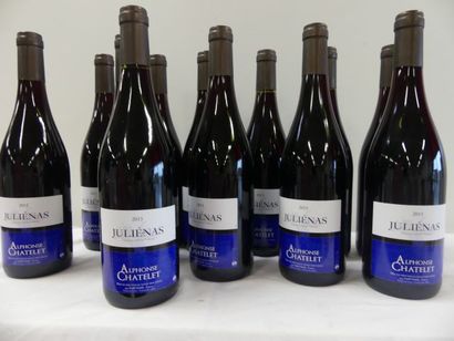 null 12 bouteilles de Juliénas, Cru du Beaujolais, Alphonse Chatelet, 2015