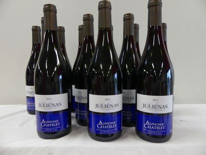 null 12 bouteilles de Juliénas, Cru du Beaujolais, Alphonse Chatelet, 2015