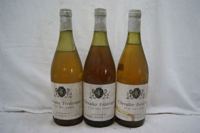 null 3 bouteilles de Chevalier Frédérique, Vin de table français. (B)