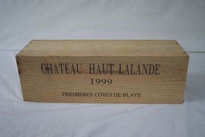 null 1 bouteille de Première Cotes de Blaye " Chateau Haut Lalande" 1999 . CBO