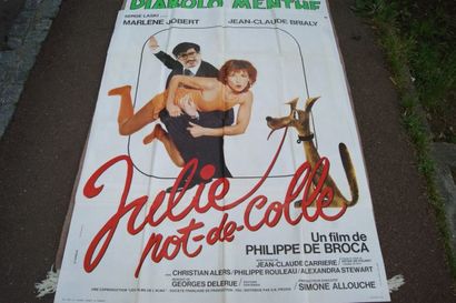 null Lot d'affiches de cinéma "Diabolo menthe", "Julie Pot de Colle", "Les Ringards"....
