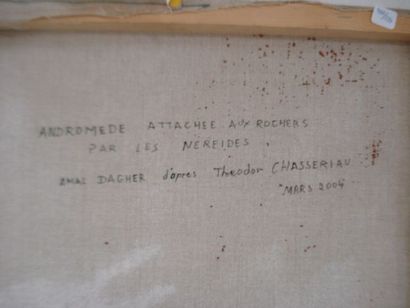 null D'après Théodore CHASSERIAU " Andromède attachée au rocher par les Néréïdes"...