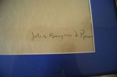 null P. LE TRIVIOLI "Jolie bergère de Rouen" Fusain. Signé, titré et daté 1928. 33...