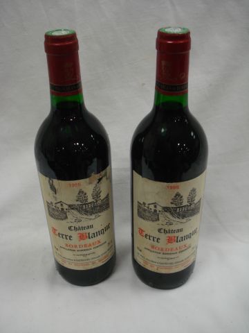 null 2 bouteilles de Bordeaux Chateau Terre Blanque , 1995. Esa