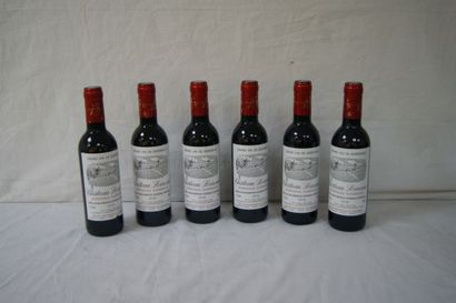 null 6 demi-bouteilles de Bordeaux, Château Loiseau, 2010