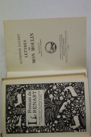 null Lot de de 2 volumes, Jean de Bonnot : "Le Roman de Renart" (1975), Alphonse...