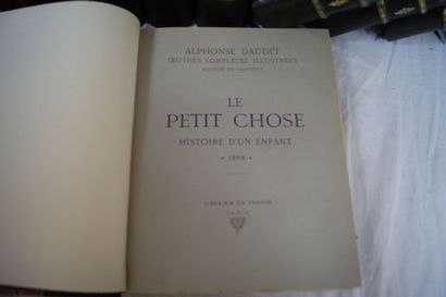 null Alphonse DAUDET "Oeuvres complètes illustrées" Librairie de France, 1930. 19...