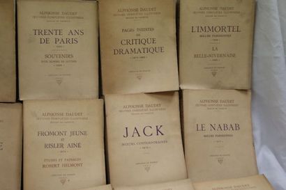 null Alphonse DAUDET Oeuvres complètes illustrées , 20 volumes brochés, Paris , Librairies...