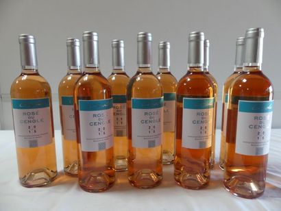 null 10 bouteilles de Rhône Rosé Cengle Vin issu de la culture bio 2015