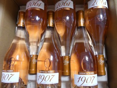 null 6 bouteilles de Château des Marres, Côtes de Provence Rosé, Cuvée 1907, 2016...