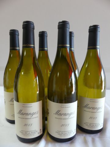 null 6 bouteilles de Bourgogne Blanc, Maranges, Paul de la Ronce, 2013