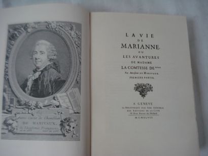 null MARIVAUX "La vie de Marianne" Genève, Editions de la Cité, 1948