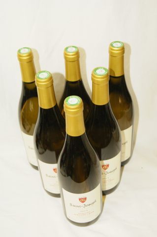 null 6 bouteilles de Saint Joseph Blanc, Domaine Bernard Gripa, 2013.