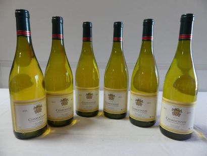null 6 bouteilles de Chardonnay, Vin du Pays d'Oc Blanc, Louis d'Armont, 2015