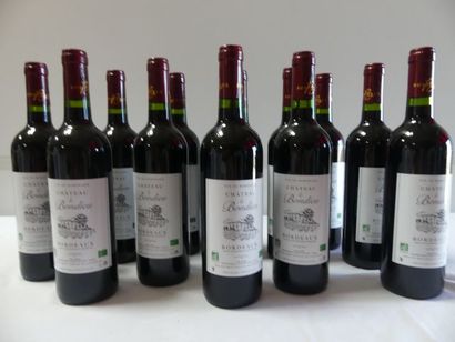 null 12 bouteilles de Bordeaux, Château Le Bondieu, Récoltant, Vin issu de la culture...