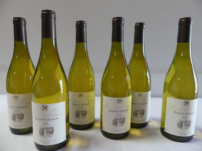 null 6 bouteilles de Bourgogne Blanc, St Véran, Marcel de Normont, 2015