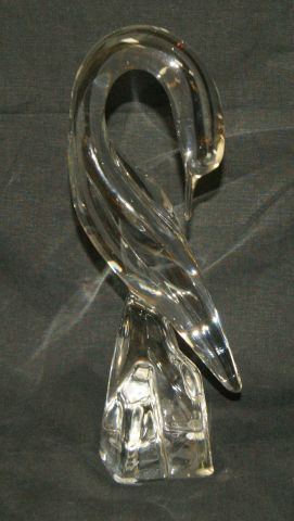 null DAUM Importante sculpture en verre, figurant un échassier. Haut.: 35 cm